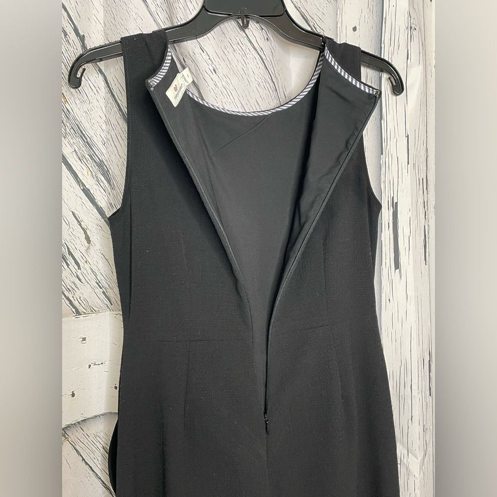 Vineyard Vines Black Seersucker Jumpsuit Sleeveless Size 2 - Picture 7 of 10